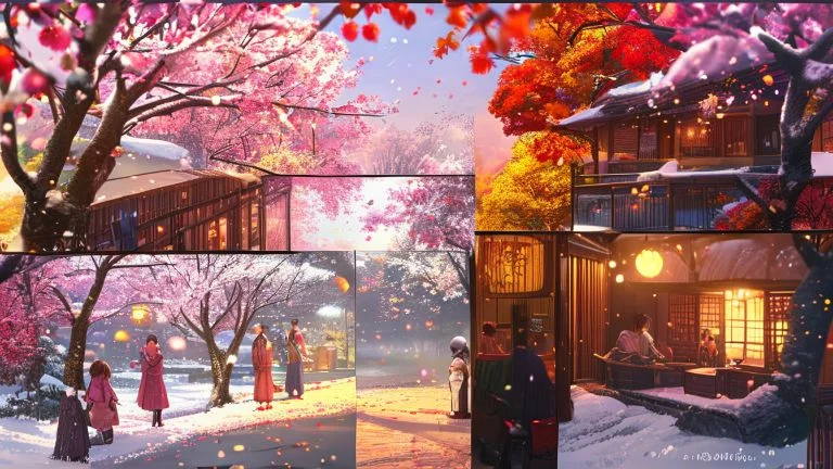 Como as Estações do Ano Potencializam o Clima Romântico nos Doramas Japoneses